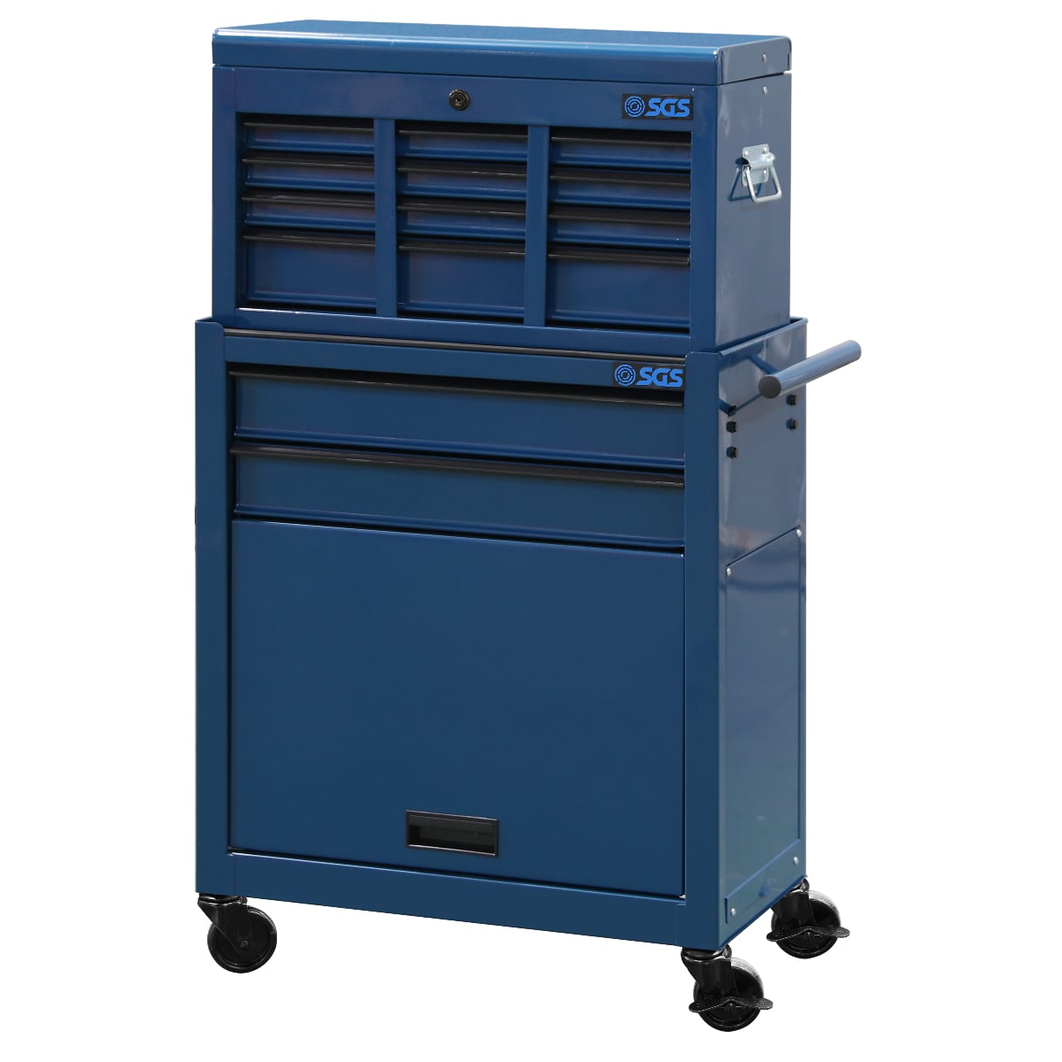SGS Mechanics 8 Drawer Tool Box Chest & Roller Cabinet | Blue
